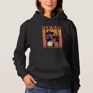 Retro Hawaii Aloha Endless Summer Surfing Summer F Hoodie