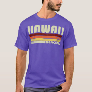 Retro Hawaii Beaches Vacation T-Shirt