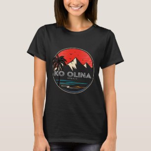 Retro Hawaii Ko Olina Wave Surfing T-Shirt