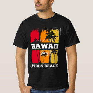 Retro Hawaii Vibes Beach Surf T-Shirt