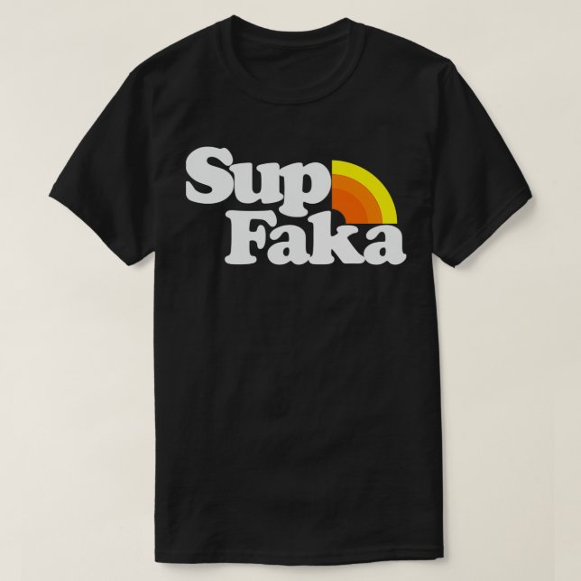Retro Hawaiian Islands Sup Faka T-Shirt (Design Front)