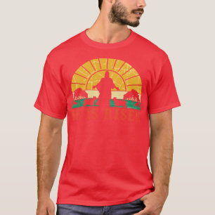 Retro He Is Risen Jesus Easter Gift T-Shirt