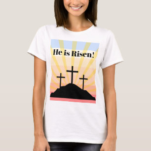 Retro He is Risen T-Shirt