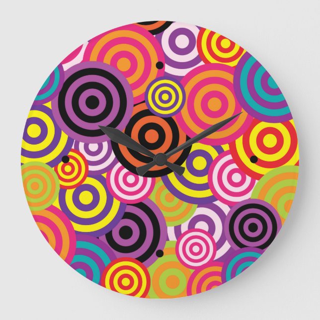 Retro Headache Large Clock (Front)