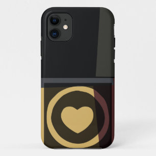 Retro heart graphic iPhone 11 case