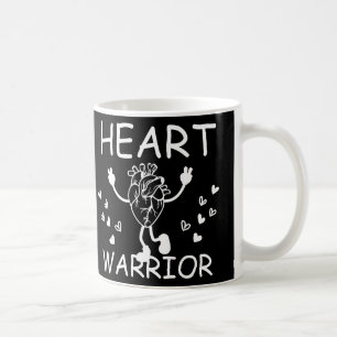 Retro Heart Warrior Anatomical Heart Chd Awareness Coffee Mug