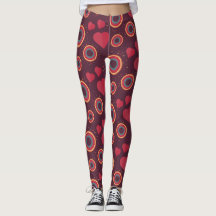 Retro Hearts and Circles Pattern