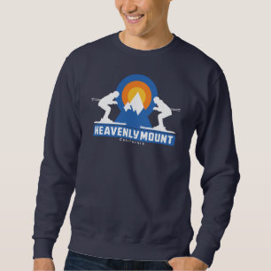 Retro Heavenly Mountain Ski Sunset  T-Shirt Sweatshirt