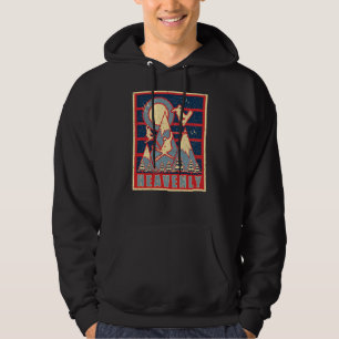 Retro Heavenly Ski 80s Hoodie