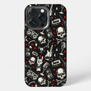 Retro Heavy Metal Pattern iPhone 13 Pro Case