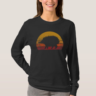 Retro Hedgehog Vintage Hedgehogs Cute Forest Anima T-Shirt