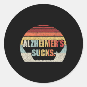 Retro Heimerheimers Dementia Heimerheimer Disease Classic Round Sticker