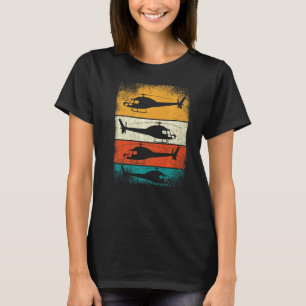 Retro Helicopter  For Men Women Helicopter Pilot T-Shirt