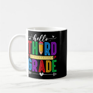 Retro Hello 5th Grade First Day Of School Boys Gir Coffee Mug