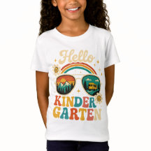 Retro Hello Kindergarten Back to School Sunglasses