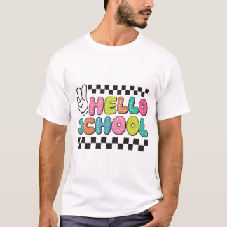 Retro Hello School T-Shirt