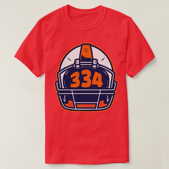 Retro Helmet 334 Area Code Auburn Alabama T-Shirt (Design Front)