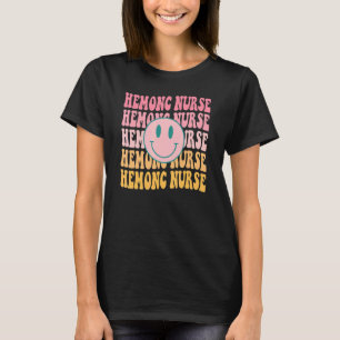 Retro Hematology Oncology Colourful Nurse Life Nur T-Shirt