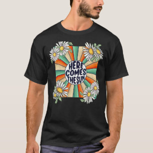 Retro Here Comes The Sun Floral Summer Famil 2022 T-Shirt