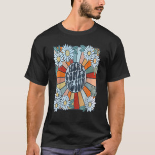 Retro Here Comes The Sun Floral Summer Family Vava T-Shirt