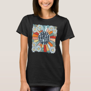 Retro Here Comes The Sun Floral Summer Family Vava T-Shirt