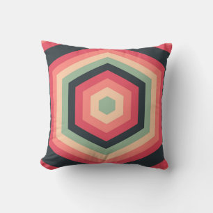 Retro Hex Pulse Cushion