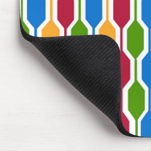 Retro Hexagons Mouse Pad (Corner)