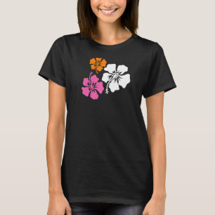 Retro Hibiscus Pattern Y2k Aesthetic 2000s Inspire T-Shirt