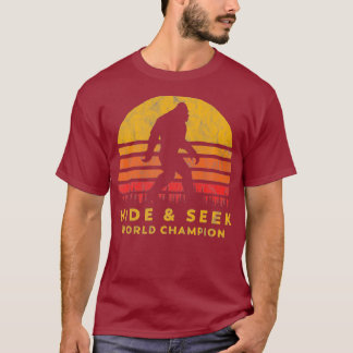 Retro Hide  Seek World Champ Bigfoot Sun T-Shirt