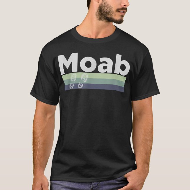 Retro Hiking Boottrail Running - Moab T-Shirt (Front)