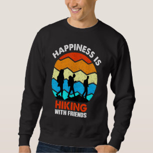 Retro Hiking Friends Explore Nature Have An Advent Sweatshirt