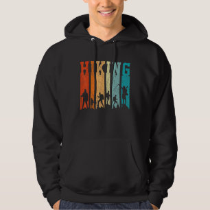 Retro Hiking Outdoors Hike Camp Mountain Camping H Hoodie