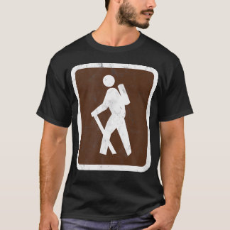 Retro Hiking Sign - Vintage Distressed Hike T-Shirt