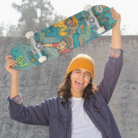 Retro Hip-Hop Street Style Skate Art