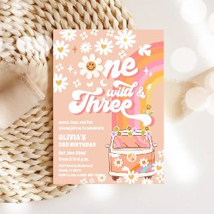 Retro Hippie Birthday Invitation