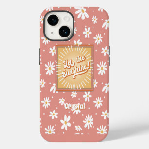 Retro Hippie Daisies Floral Sunshine 1960s 1970s iPhone 14 Case