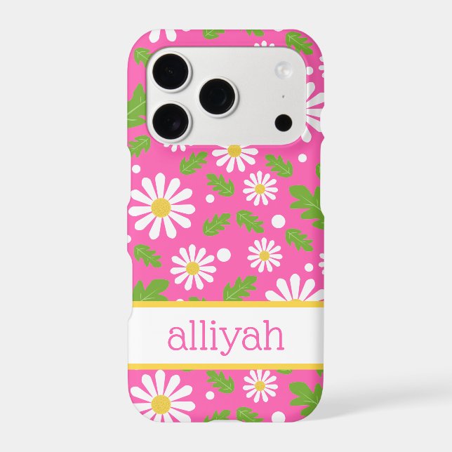 Retro Hippie Flowers Daisy Pattern (Back)