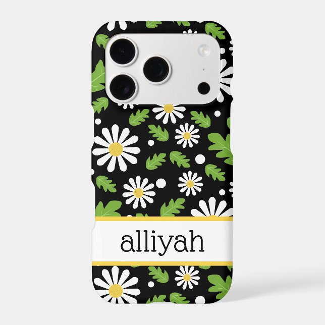 Retro Hippie Flowers Daisy Pattern (Back)
