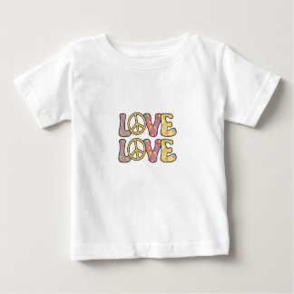 Retro Hippie love Baby T-Shirt