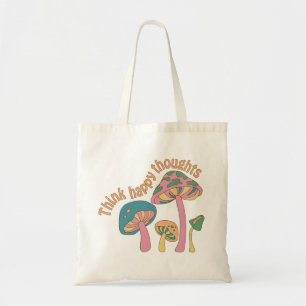 Retro Hippie Positive Quote  Tote Bag
