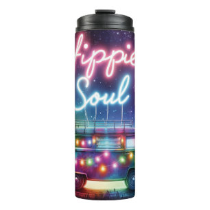 Retro Hippie Thermal Tumbler