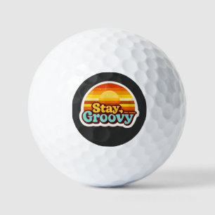 Retro Hippie Vintage  Graphic Outdoor Golf Balls