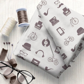 Retro Hipster Graphics #3 ID1073 Fabric