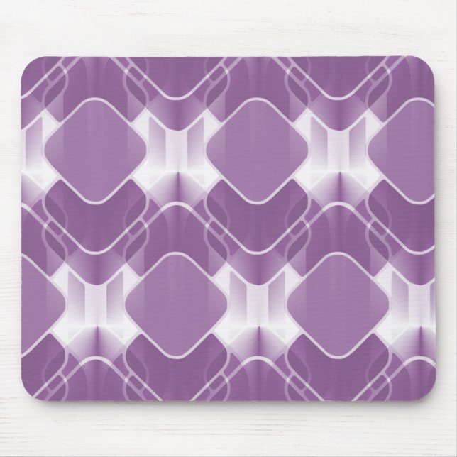 Retro Hipster Mousepads, Purple Mouse Pad (Front)