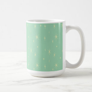 Retro Hipster Space Age Atomic Starburst 15oz Coffee Mug