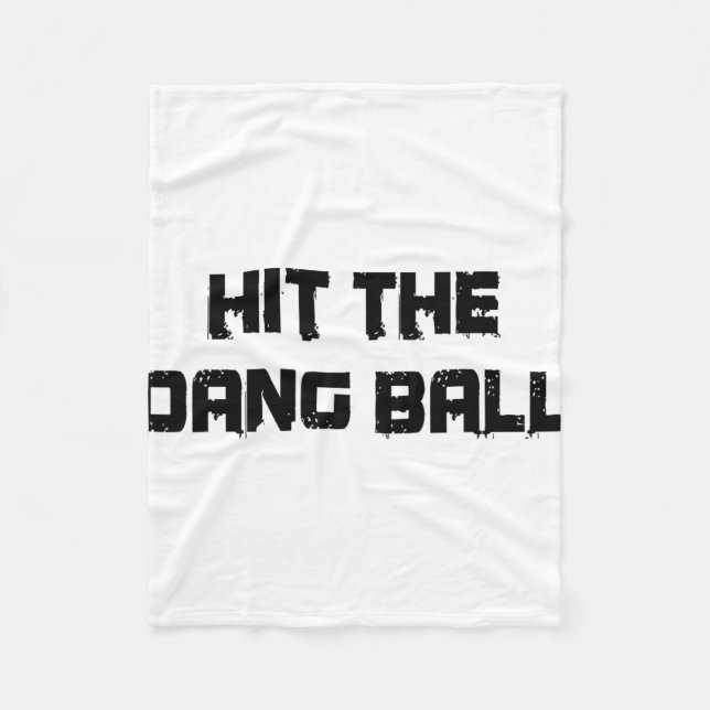 Retro Hit The Dang Byll -  Fleece Blanket (Front)
