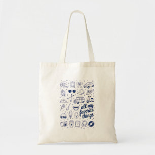 Retro Hobbies and Travel Aesthetic Tote Bag