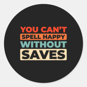 Retro Hockey Goalkeeper - Vintage Ice Hockey Goali Classic Round Sticker