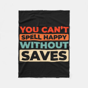 Retro Hockey Goalkeeper - Vintage Ice Hockey Goali Fleece Blanket