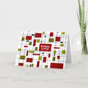 Retro Holiday Greetings Card
